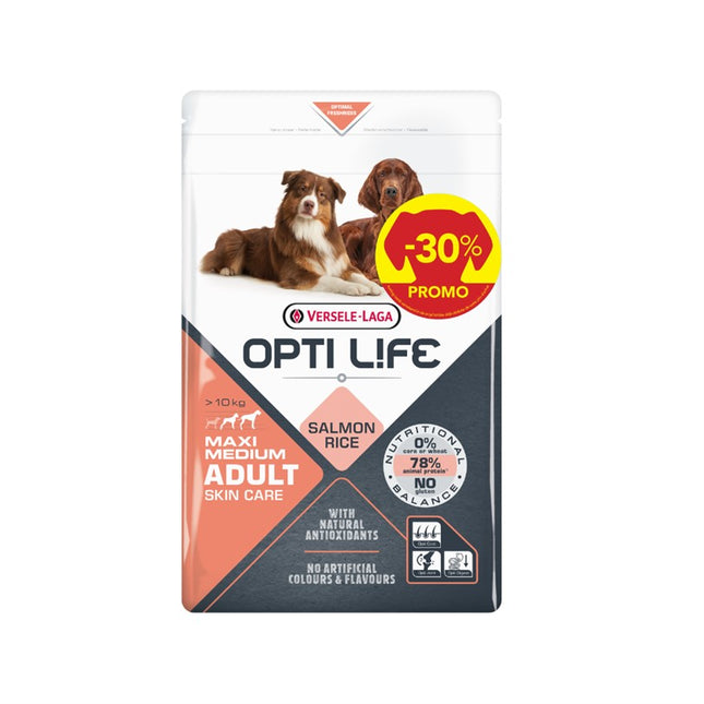 Adult Skin Care Medium & Maxi 1,75kg + 750g GRATIS promo - karma dla dorosłych psów ras średnich i dużych z wrażliwą skórą