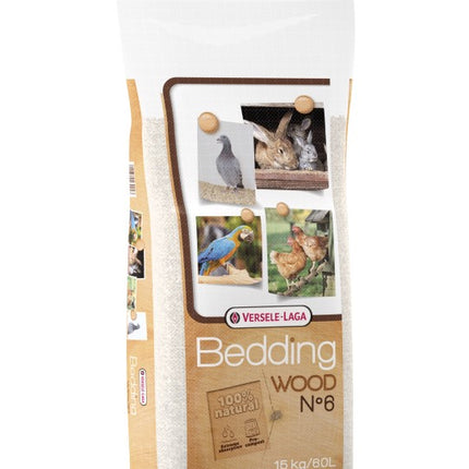 Bedding Wood No.6 60l/15kg - naturalne skrawki suszonego i oczyszczonego drewna
