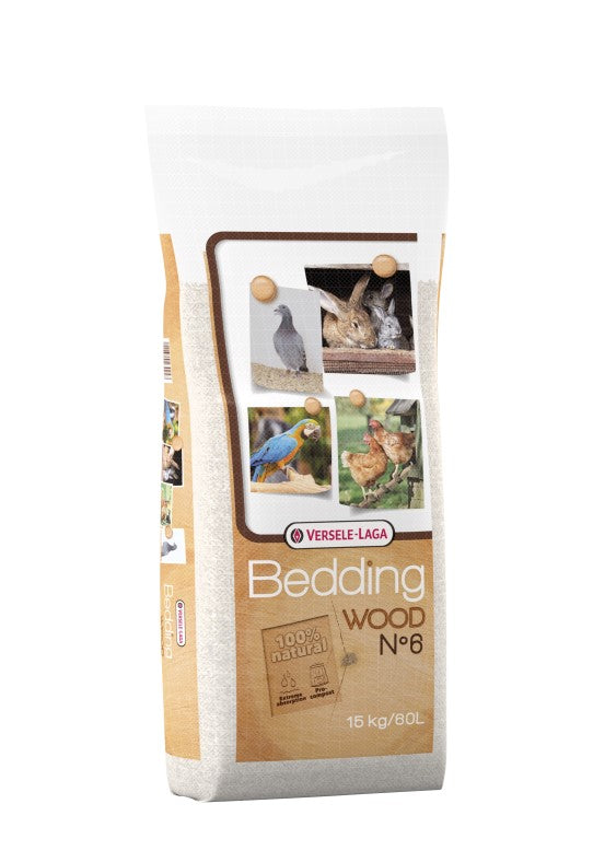 Bedding Wood No.6 60l/15kg - naturalne skrawki suszonego i oczyszczonego drewna