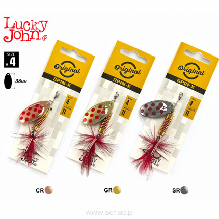 Błystka Round 4 Lucky John Spin X SET MIX 3szt