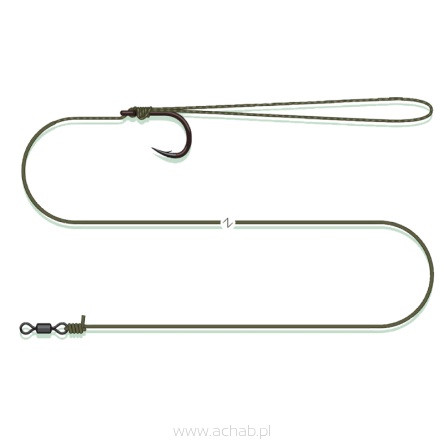 COATED PELLET RIG 70CM 0.90MM/1.35MM #3/0 SINKING