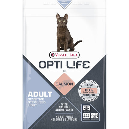 Cat Sensitive Sterilised/Light 2,5kg - karma dla dorosłych, sterylizowanych kotów z łososiem
