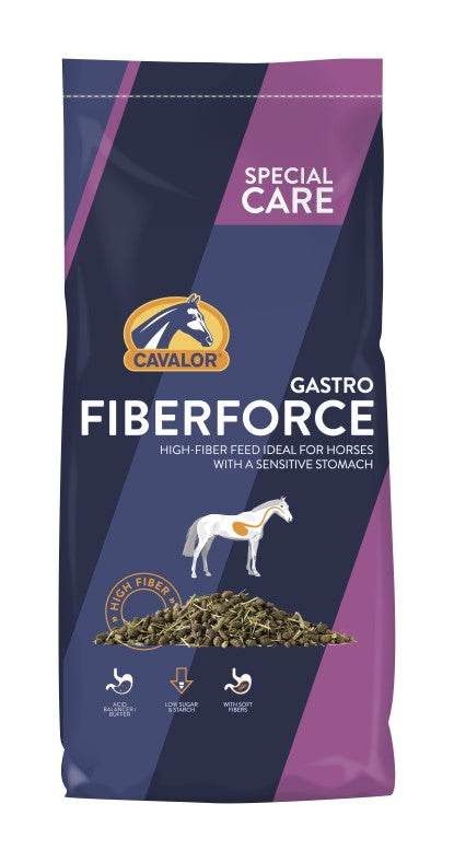 Cavalor FIBER CARE Fiber Force Gastro Expert 15kg - mieszanka wysokobłonnikowa dla bardzo wrażliwych koni