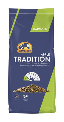 Cavalor HARMONY Tradition Apple 20kg - mieszanka z płatkami suszonego jabłka dla koni rekreacyjnych