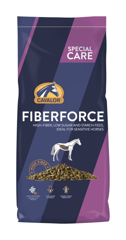 Cavalor SPECIAL CARE Fiberforce Expert 15kg- mieszanka o niskiej zawartości cukru i skrobi, koni z zaburzeniami żołądkowo-jelitowymi