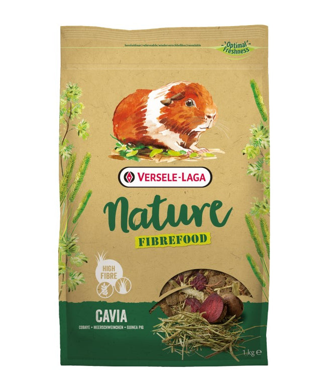 Cavia Nature Fibrefood 1kg - pokarm LIGHT/SENSITIVE dla kawii domowych