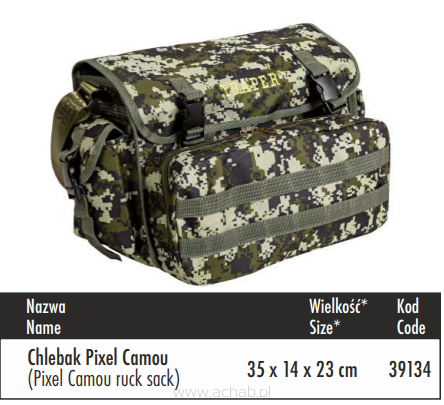 Chlebak Traper Pixel Camou 35 x 14 x 23 cm