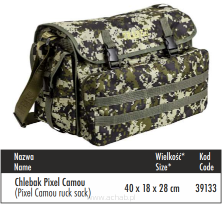 Chlebak Traper Pixel Camou 40 x 18 x 28 cm