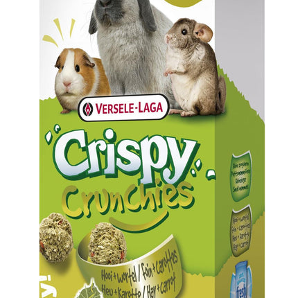 Crispy Crunchies Hay + Carrot 75g - chrupiący przysmak z siankiem i marchewką dla królików i gryzoni