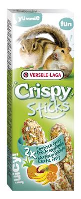 Crispy Sticks Hamsters-Squirrels Exotic Fruit 110g - 2 kolby owoce egzotyczne dla chomików i wiewiórek