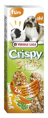 Crispy Sticks Rabbits-Guinea Pigs Carrot & Parsley 110g - 2 kolby marchewkowo pietruszkowe dla królików i kawii domowych