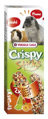 Crispy Sticks Rabbits-Guinea Pigs Fruit 110g - 2 kolby owocowe dla królików i kawii domowych