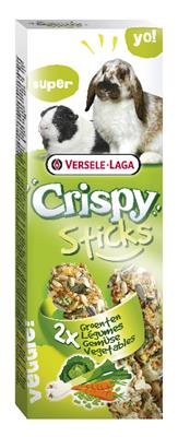 Crispy Sticks Rabbits-Guinea Pigs Vegetsbles 110g - 2 kolby warzywne dla królików i kawii domowych