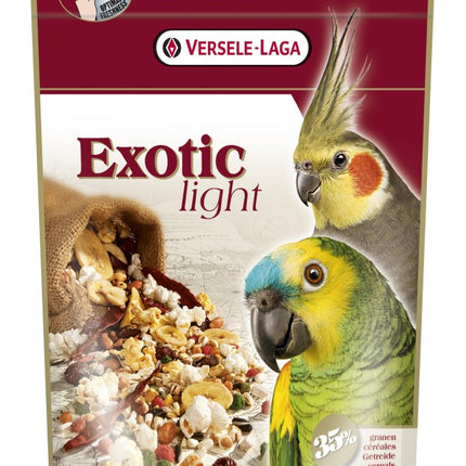 Exotic Light 750g - mieszanka z prażonymi ziarnami dla dużych i średnich papug