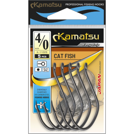 Haczyk Kamatsu Catfish Czarny Oczko ROZMIAR 4/0