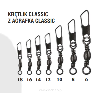 KRĘTLIK CLASSIC Z AGRAFKĄ CLASSIC
