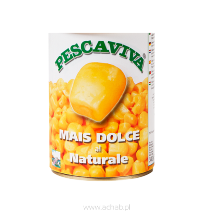 Kukurydza WĘDKARSKA Pescaviva Naturale w puszce 340g WŁOSKA