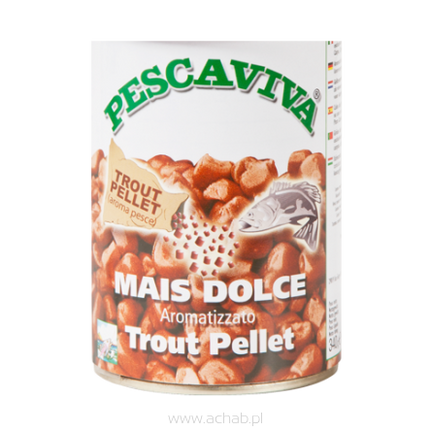 Kukurydza  WĘDKARSKA Pescaviva Pellet Trout w puszce 340g WŁOSKA