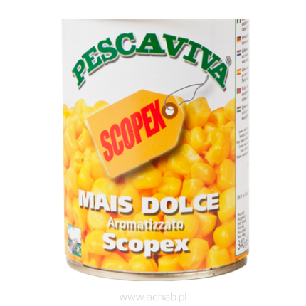 Kukurydza  WĘDKARSKA Pescaviva Scopex w puszce 340g WŁOSKA