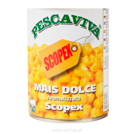 Kukurydza  WĘDKARSKA Pescaviva Scopex w puszce 340g WŁOSKA