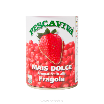 Kukurydza WĘDKARSKA Pescaviva Truskawka w puszce 340g WŁOSKA