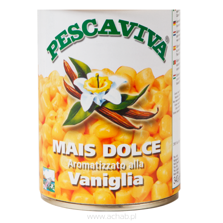 Kukurydza  WĘDKARSKA Pescaviva Wanilia w puszce 340g WŁOSKA