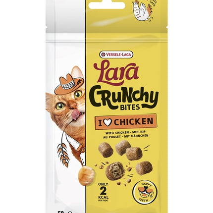 Lara Snack CRUNCHY BITES with CHICKEN Happy Teeth 50g - przysmak wspierający zdrowie zębów z heksametafosforanem sodu