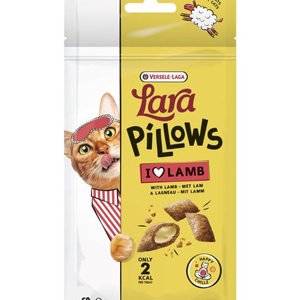 Lara Snack PILLOWS with LAMB Happy Chillz 60g - przysmak wspierający relaks z walerianą i rumiankiem