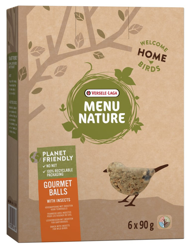 MN Gourmet balls with Insects x6 540g - Kule tłuszczowe z suszonymi insektami