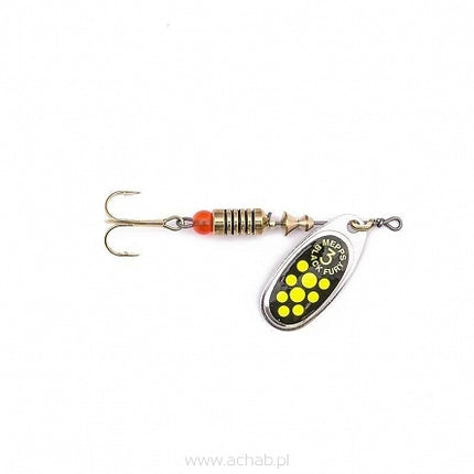 Mepps AGLIA Black Fury Srebrny-seledynowe kropki