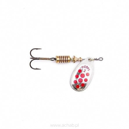 Mepps AGLIA Decorees srebrna czerwone kropki