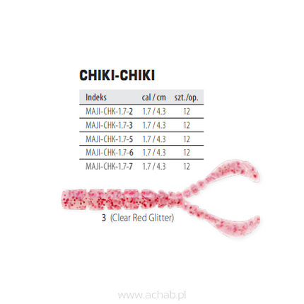 Mustad Aji Worm CHIKI CHIKI 12szt