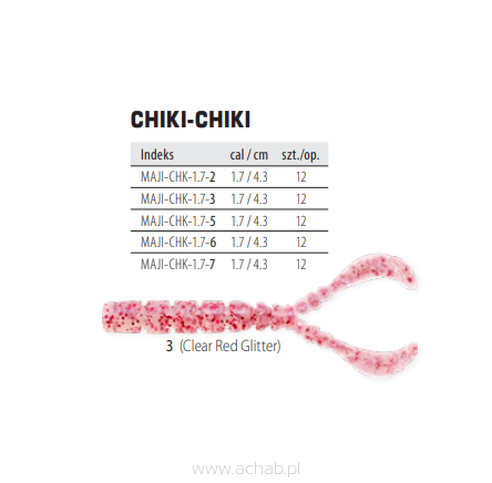 Mustad Aji Worm CHIKI CHIKI 12szt