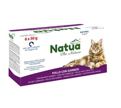 Natua (kot) - puszka 6x50g Multipack - Natural kurczak z krewetkami w galaretce