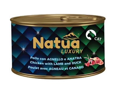 Natua (kot) - puszka 85g - Luxury kurczak z jagnięciną i kaczką w galaretce