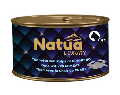 Natua (kot) - puszka 85g - Luxury tuńczyk z mięsem kraba w galaretce