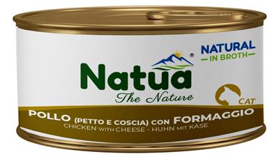 Natua (kot) - puszka 85g - Natural kurczak z serem w bulionie