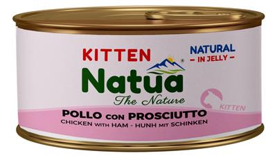 Natua (kot) - puszka 85g - Natural kurczak z szynką w galaretce dla kociąt