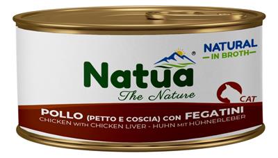 Natua (kot) - puszka 85g - Natural kurczak z wątróbką w bulionie