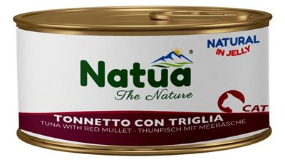 Natua (kot) - puszka 85g - Natural tuńczyk z barweną w galaretce
