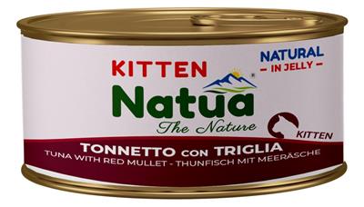 Natua (kot) - puszka 85g - Natural tuńczyk z barweną w galaretce dla kociąt