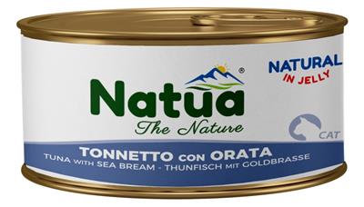 Natua (kot) - puszka 85g - Natural tuńczyk z doradą w galaretce