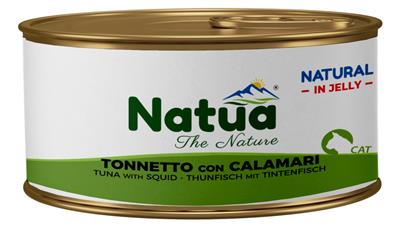 Natua (kot) - puszka 85g - Natural tuńczyk z kalmarami w galaretce