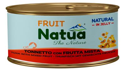 Natua (kot) - puszka 85g - Natural tuńczyk z miksem owoców w galaretce