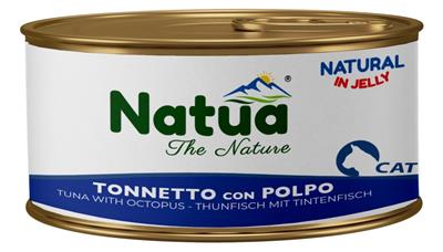 Natua (kot) - puszka 85g - Natural tuńczyk z ośmiornicą w galaretce