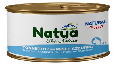 Natua (kot) - puszka 85g - Natural tuńczyk z sardynkami w galaretce