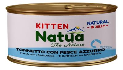 Natua (kot) - puszka 85g - Natural tuńczyk z sardynkami w galaretce dla kociąt