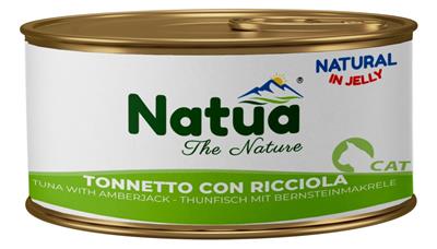 Natua (kot) - puszka 85g - Natural tuńczyk z seriolą w galaretce