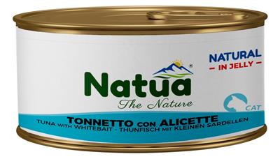 Natua (kot) - puszka 85g - Natural tuńczyk z shirasu w galaretce