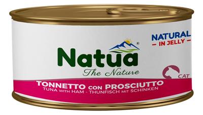 Natua (kot) - puszka 85g - Natural tuńczyk z szynką w galaretce